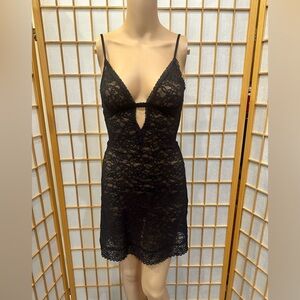 Vintage Victoria’s Secret Black “The Lace‎” Lingerie Size Large